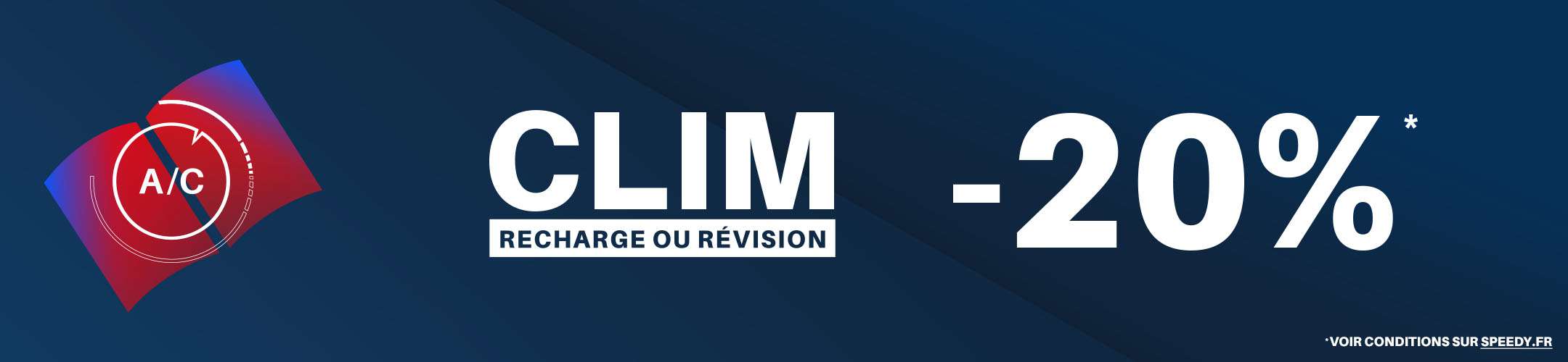 -20% sur la recharge ou sur la révision climatisation ! 