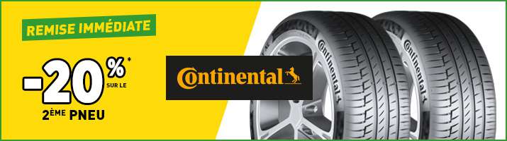 -20% sur le 2ème pneu Continental