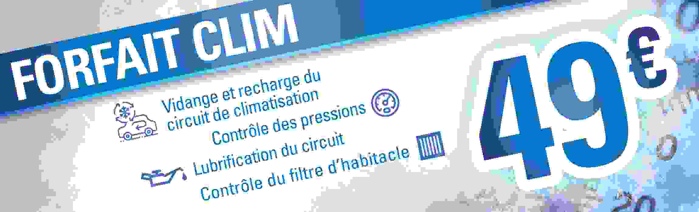 Forfait climatisation à 49€