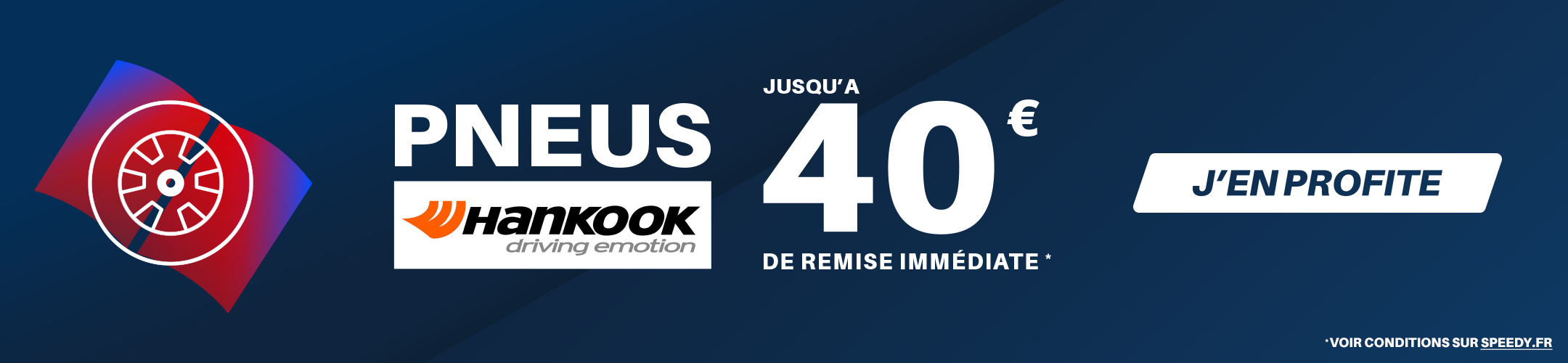 Pneus Hankook : jusqu'à 40€ de remise immédiate *